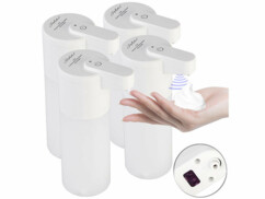 4 distributeurs automatiques de savon-mousse de la marque Carlo Milano