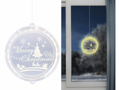 Décoration lumineuse pour fenêtre Joyeux Noël