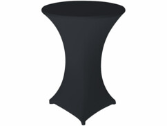 Housse élastique pour table Ø 80 cm coloris anthracite de la marque Infactory