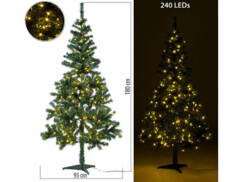 Sapin de Noël artificiel 180 cm 240 LED
