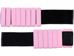 2 poids pour poignets et chevilles 0,9 kg - coloris rose