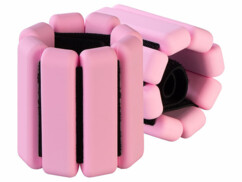 2 poids rose pour poignets et chevilles 0,5 kg