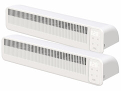 Pack de 2 ventilateurs rechargeables pour chauffage à 3 vitesses de la marque Sichler Haushaltsgeräte