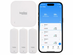 3 capteurs de température et d’humidité connectés avec passerelle THS-100