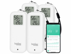 4 capteurs de température et d'humidité de l'air connectés