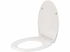 Abattant de WC universel en O avec frein de chute.