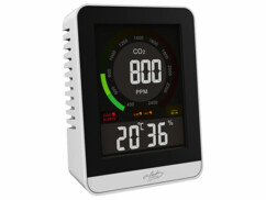 Détecteur de CO2 avec horloge et thermomètre-hygromètre par Infactory