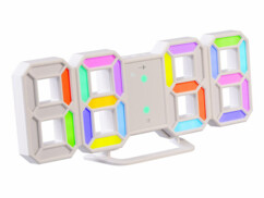 Horloge LED RVB USB avec réveil