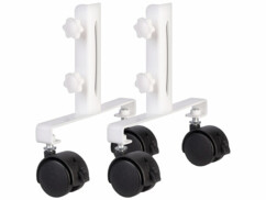 2 pieds à roulettes pour chauffage mural