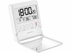 Réveil radio-piloté de voyage avec thermomètre
