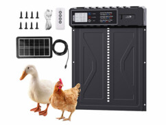 Trappe automatique pour poulailler solaire et télécommandée