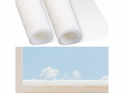 2 moustiquaires en fibre de verre - 100 x 250 cm - Blanc