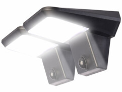 2 projecteurs LED solaires 200 lm avec détecteur de mouvement
