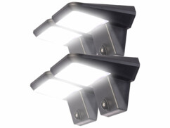 4 projecteurs LED solaires 200 lm avec détecteur de mouvement