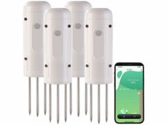 4 thermomètres-hygromètres de sol connectés compatibles ZigBee