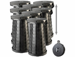 8 tabourets de voyage pliables avec sangle