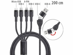 Câble USB-C / A vers USB-C / Micro-USB / Lightning