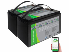 2 batteries LiFePO4 avec fonction bluetooth, BMS et écran LCD de la marque Tka Köbele Akkutechnik