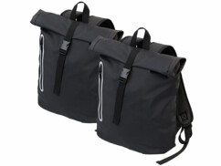 Pack de 2 sacs à dos enroulables imperméables avec poche rembourrée pour ordinateur de la marque Xcase