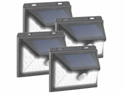 Pack de 4 appliques murales solaires WL-735.solar avec matériel de montage et mode d'emploi en français
