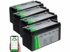 4 batteries LiFePO4 avec fonction bluetooth, BMS et écran LCD de la marque Tka Köbele Akkutechnik