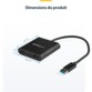 Adaptateur USB 3.0 vers 2 écrans HDMI