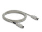 Cable PS/2 mini-DIN 6 broches male/male 1,8 m gris beige avec ferrite noire