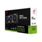 Carte graphique Asus ROG Astral RTX 5090, vue arrière avec backplate noir, ouverture GPU, inscriptions ASTRAL et GEFORCE RTX, connecteur PCIe doré