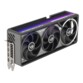 Carte graphique Asus ROG Astral RTX 5090, vue arrière avec bracket en acier inoxydable 304, trois DisplayPort et deux HDMI