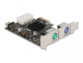 Carte PCI Express x1 vers 2 ports PS/2