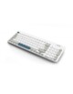 Clavier plat sans fil 2,4 GHz blanc/bleu/gris ONLEE Color