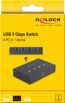 Commutateur USB 5 Gb/s 4 PC vers 1 appareil