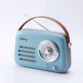 Enceinte/radio Rétro 3 bleue bluetooth FM USB