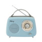 Enceinte/radio rétro bleue bluetooth FM USB