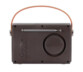 Enceinte/radio rétro marron bluetooth FM USB