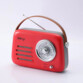 Enceinte/radio rétro rouge bluetooth FM USB