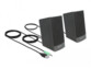 Haut-parleurs PC USB stéréo 2.0 avec jack mâle 3,5 mm