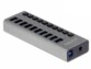 Hub USB 3.0 avec 10 ports et interrupteurs