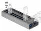 Hub USB 3.0 avec 10 ports et interrupteurs