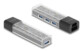 Hub USB 3.2 4 ports USB A avec connexion USB C ou USB A