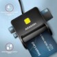 Lecteur de cartes USB-A pour Smart Card, SD, microSD et SIM