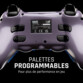 Affiche illustrant les palettes programmables situées derrière la manette