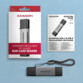 Mini lecteur de cartes SD et microSD AXAGON CRE-DAC USB-C et USB-A