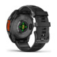 Bracelet connecté Garmin Fenix 8, vue arrière avec capteur cardiaque Elevate et fond étanche 100 m