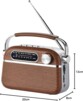 Radio vintage aspect bois AM/FM/SW