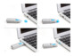 Set de bloqueur de port USB pour prise USB Type A femelle