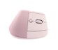 Souris sans fil ergonomique verticale pour droitier Lift 4000 dpi - Rose