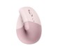 Souris sans fil ergonomique verticale pour droitier Lift 4000 dpi - Rose