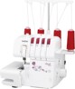 Surjeteuse 3/4 fils avec éclairage LED boutonnière automatique