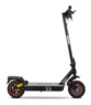 Trottinette électrique Ducati Pro II noire de profil avec jantes rouges et ressort de suspension jaune